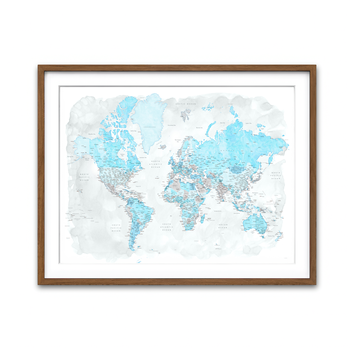 Framed Print 4x3 Walnut