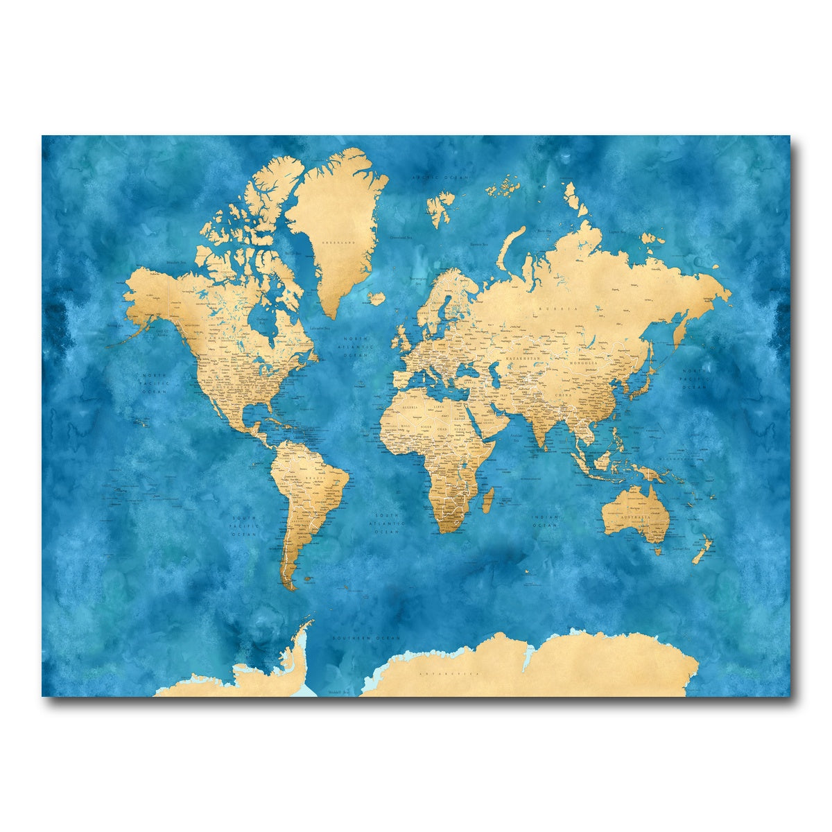 AUTO-MOCKUP WHITE | World Map 45 | 1 Piece | Gallery Wrap Canvas | group=4x3
