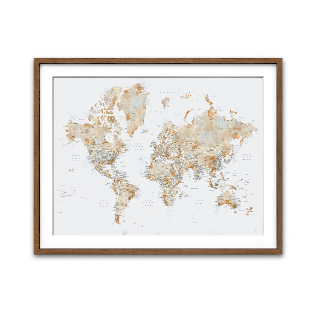 Framed Print 4x3 Walnut