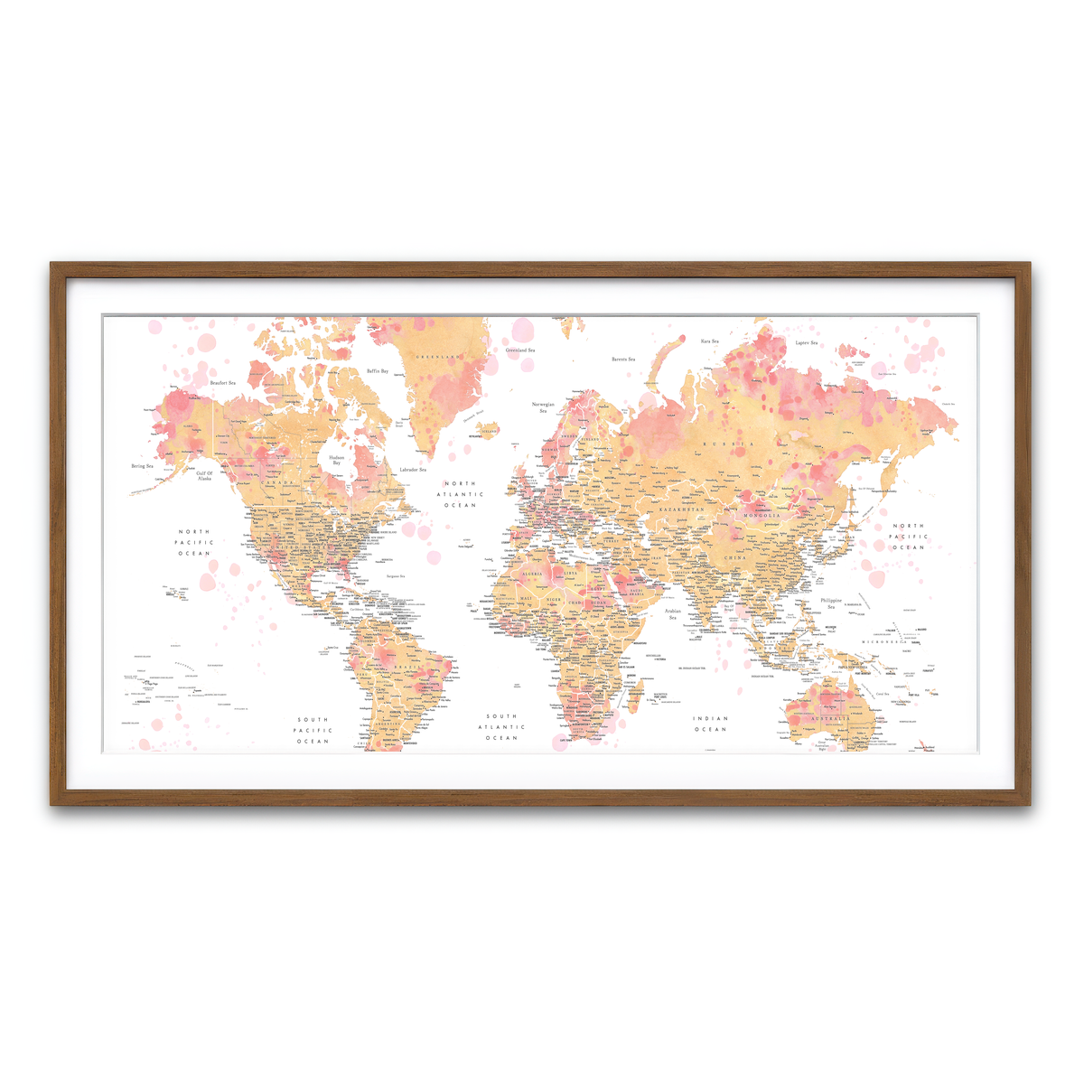 Framed Print 2x1 Walnut