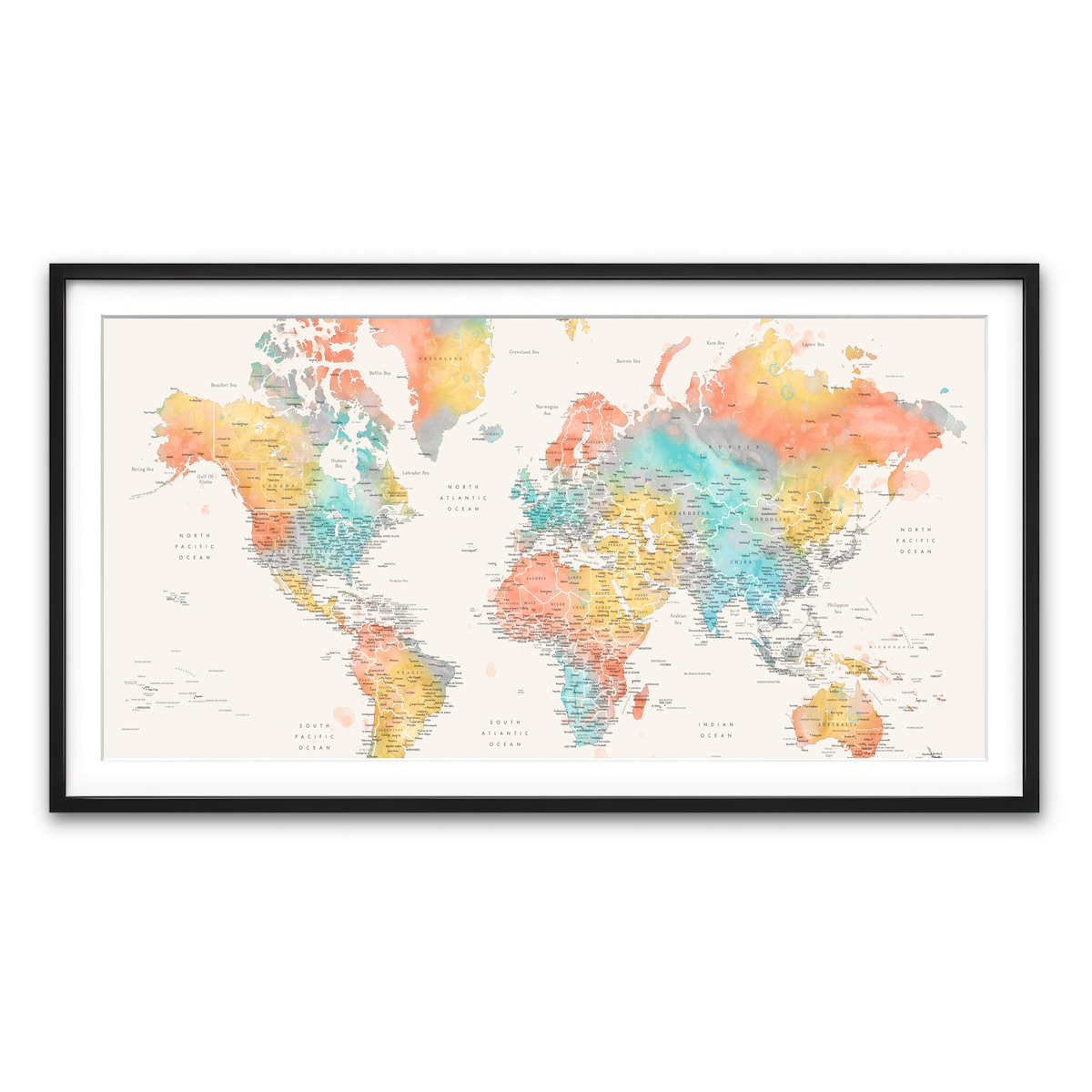 Framed Print 2x1 Black