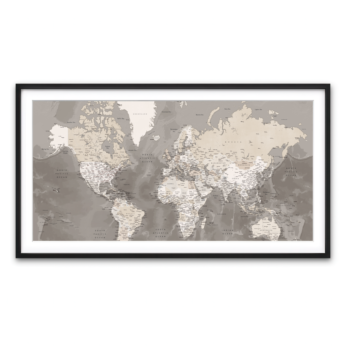 Framed Print 2x1 Black