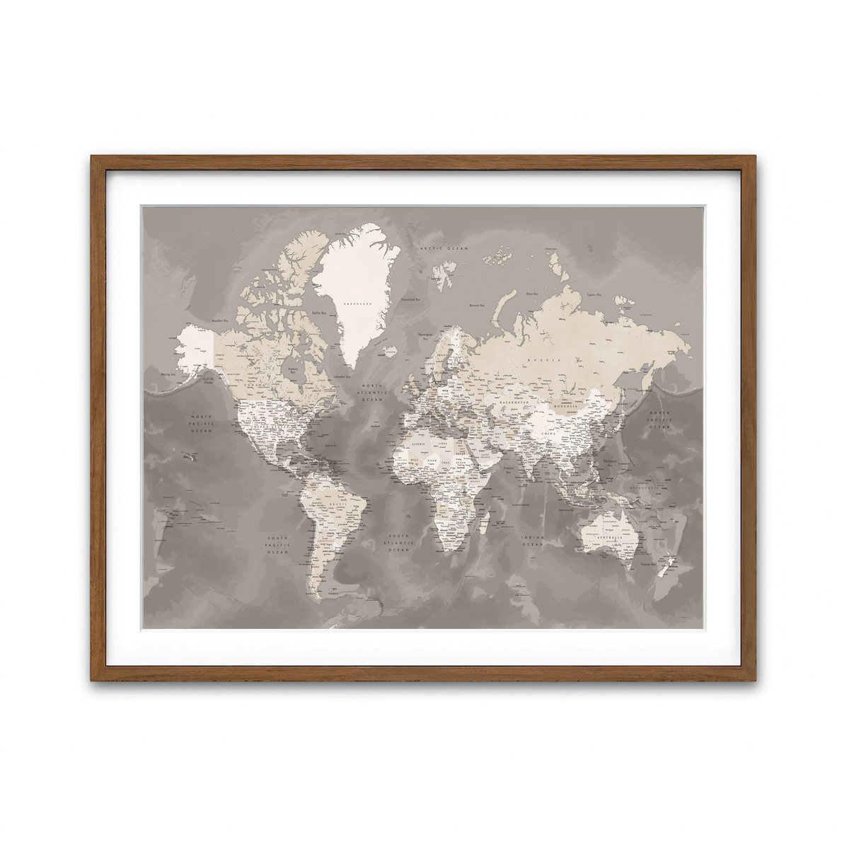 Framed Print 4x3 Walnut