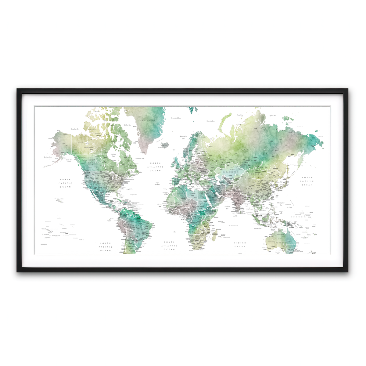 Framed Print 2x1 Black