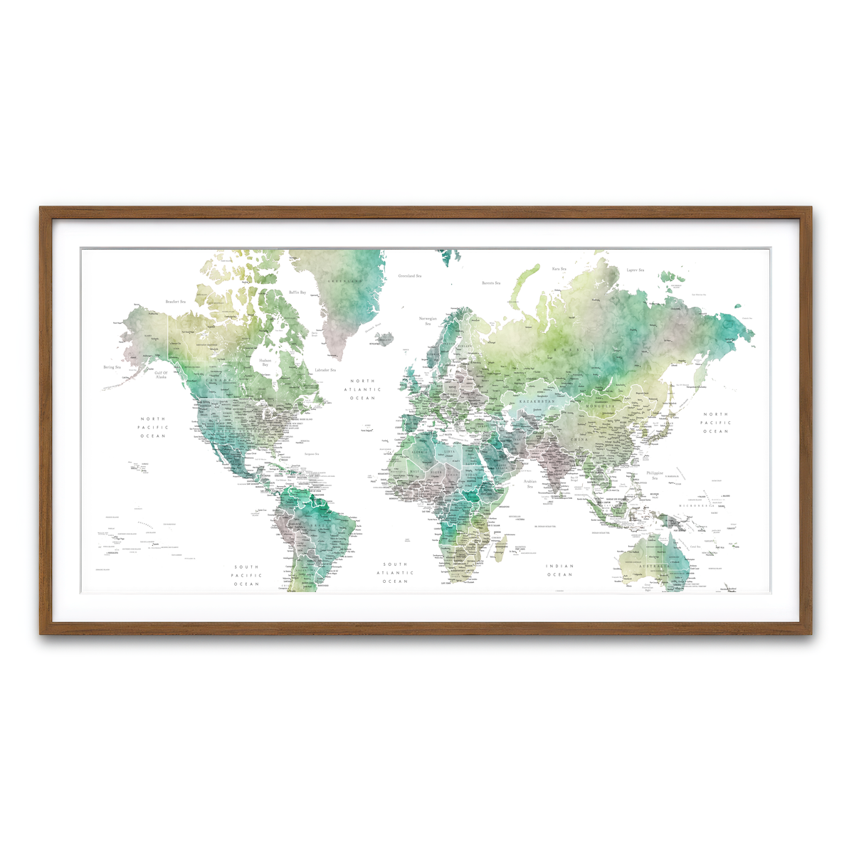 Framed Print 2x1 Walnut