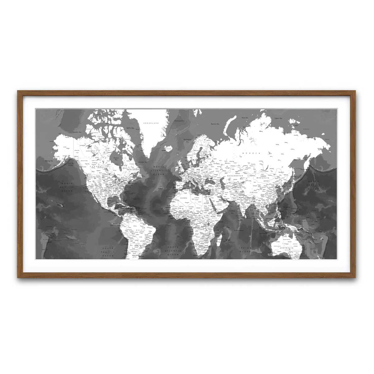 Framed Print 2x1 Walnut