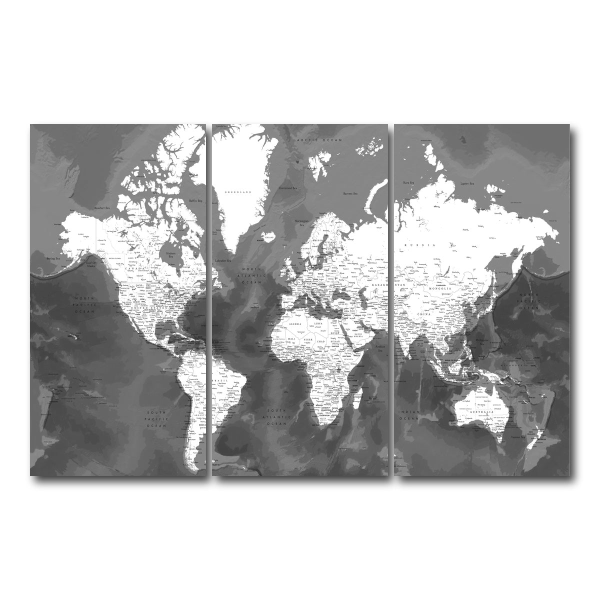 AUTO-MOCKUP WHITE | World Map 50 | 3 Piece | Gallery Wrap Canvas | group=12x24