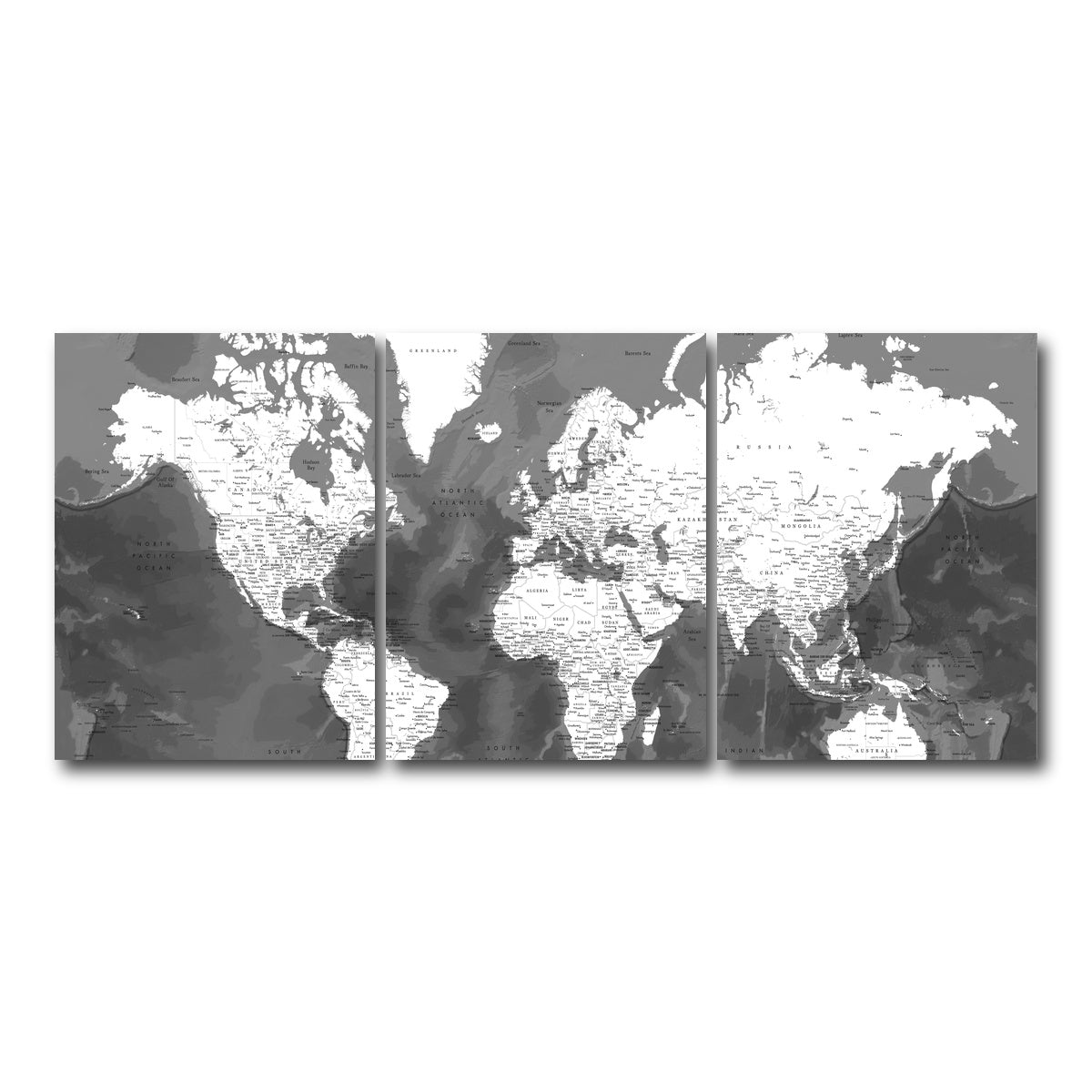 AUTO-MOCKUP WHITE | World Map 50 | 3 Piece | Gallery Wrap Canvas | group=18x24