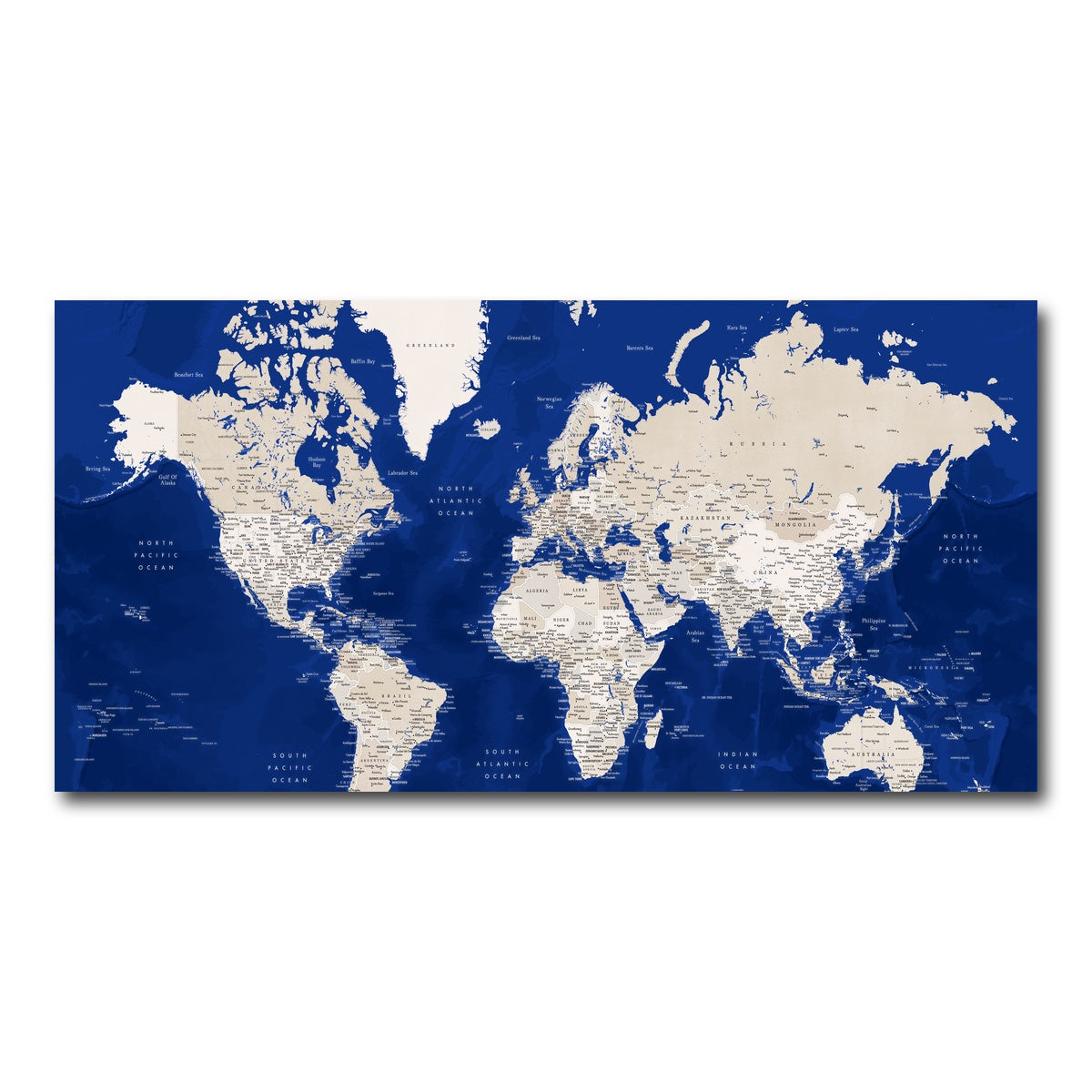 AUTO-MOCKUP WHITE | World Map 51 | 1 Piece | Gallery Wrap Canvas | group=2x1