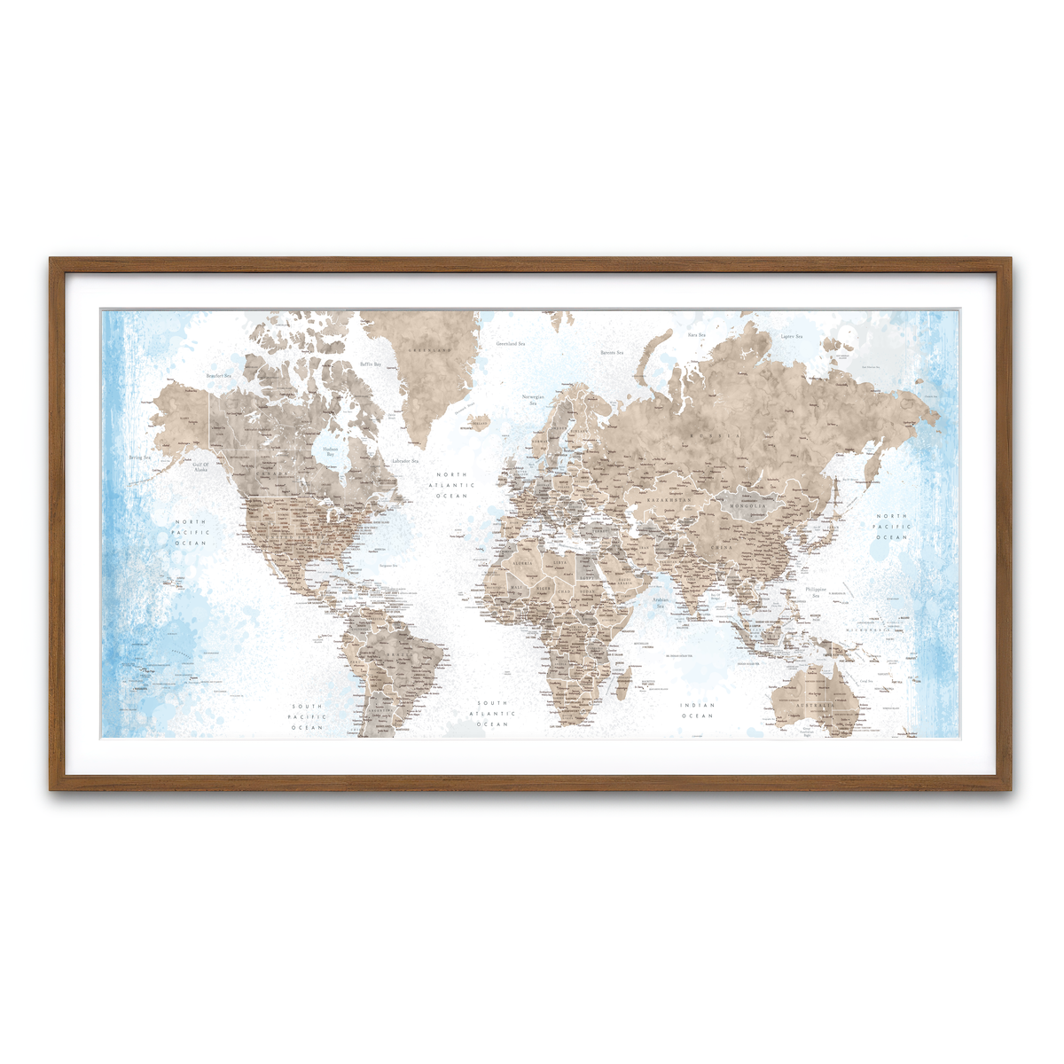 Framed Print 2x1 Walnut