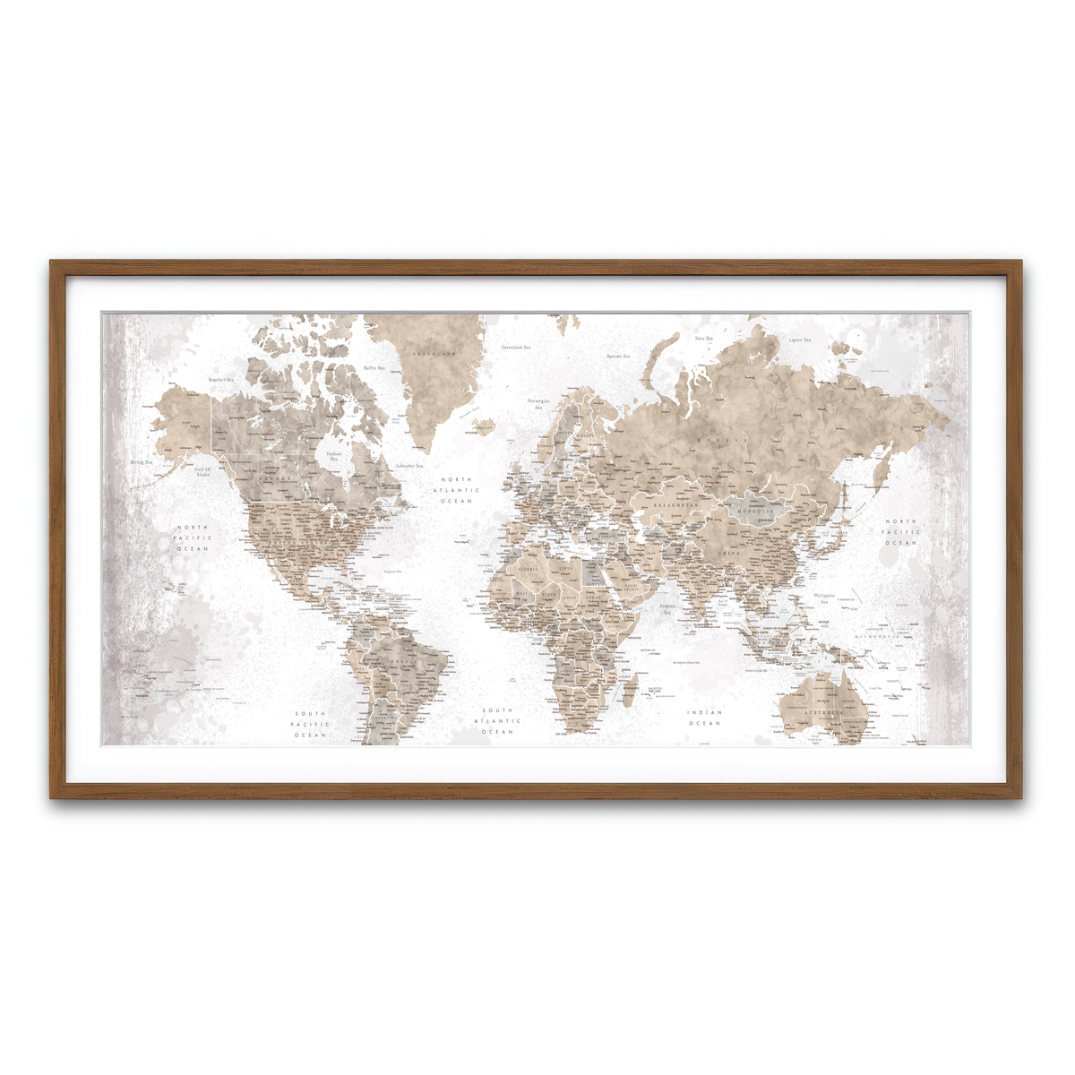 Framed Print 2x1 Walnut