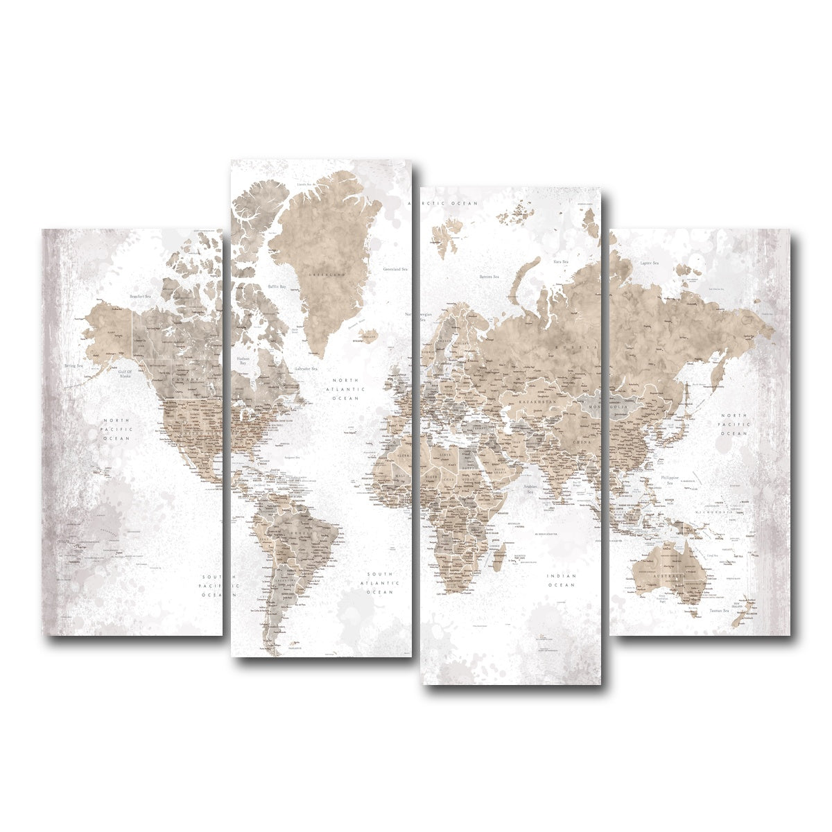 AUTO-MOCKUP WHITE | World Map 54 | 4 Piece | Gallery Wrap Canvas | group=4_normal