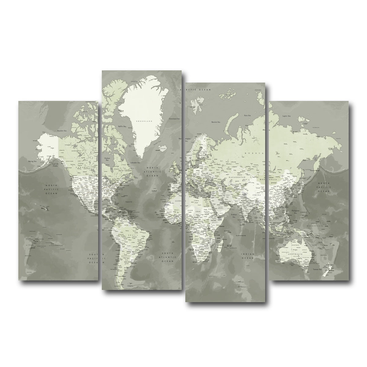 AUTO-MOCKUP WHITE | World Map 55 | 4 Piece | Gallery Wrap Canvas | group=4_normal