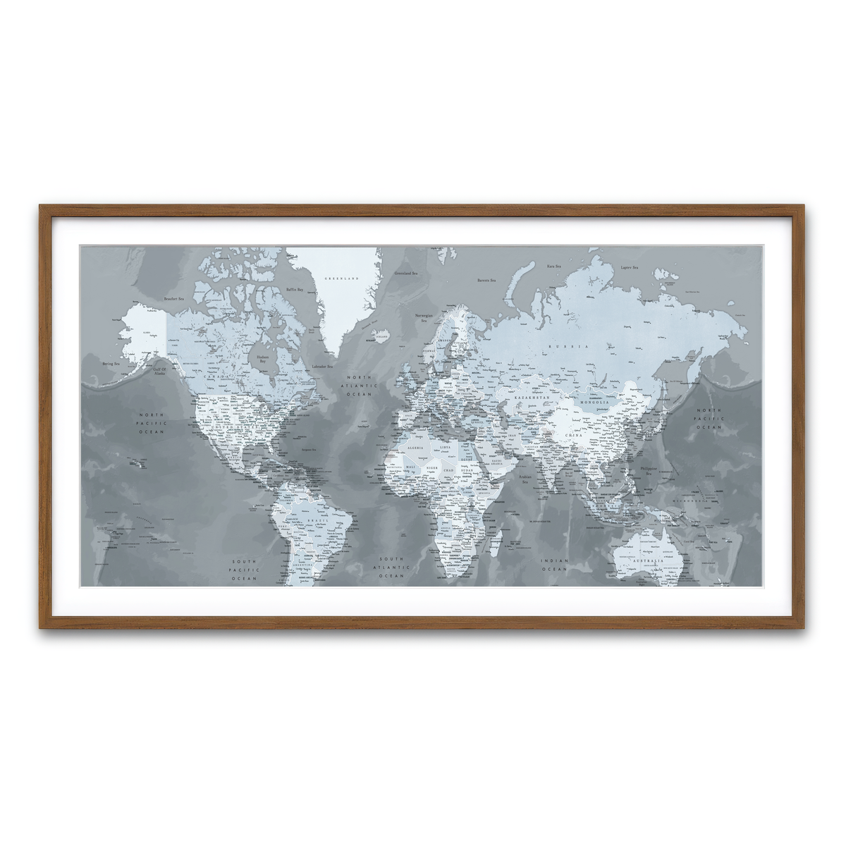 Framed Print 2x1 Walnut