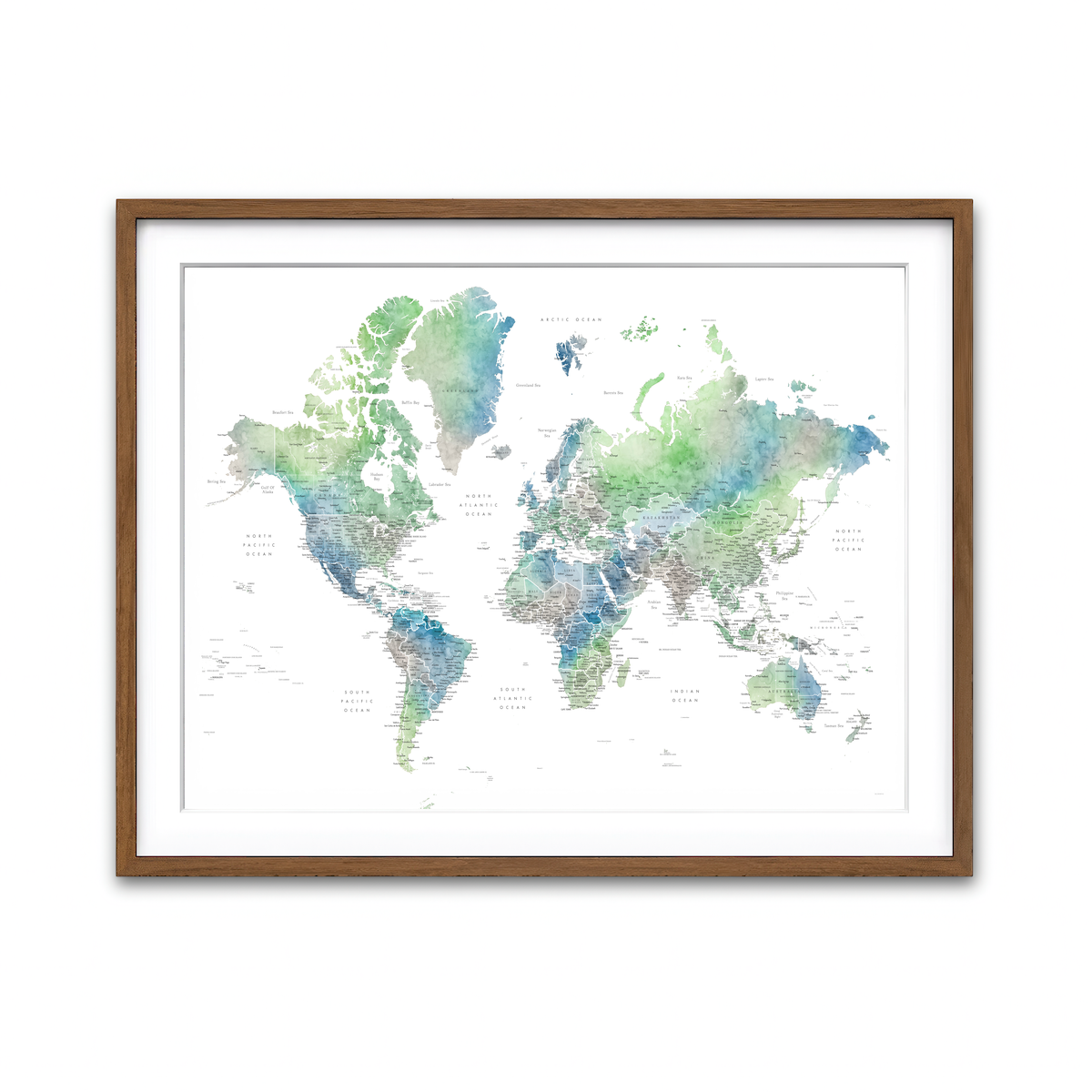 Framed Print 4x3 Walnut