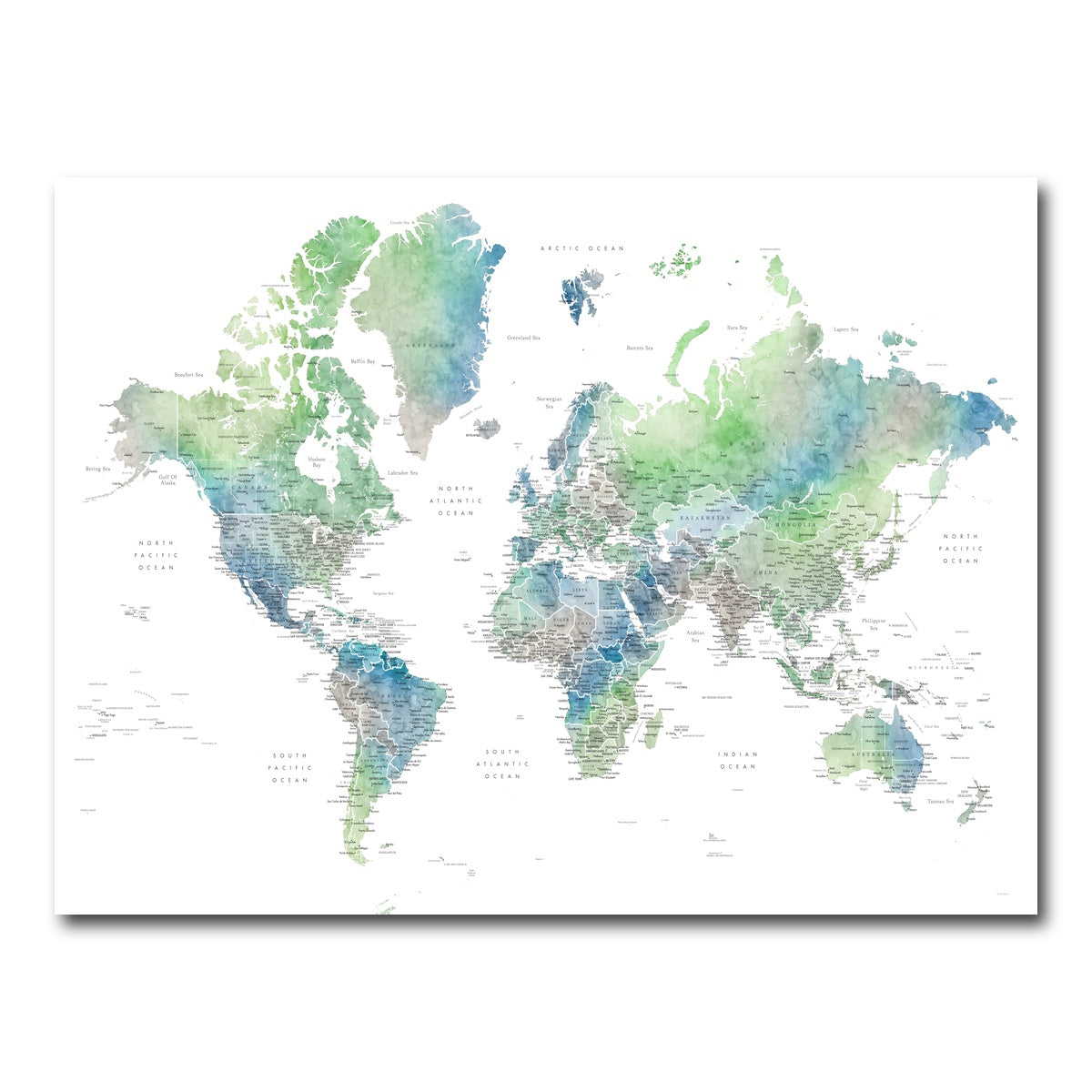 AUTO-MOCKUP WHITE | World Map 57 | 1 Piece | Gallery Wrap Canvas | group=4x3