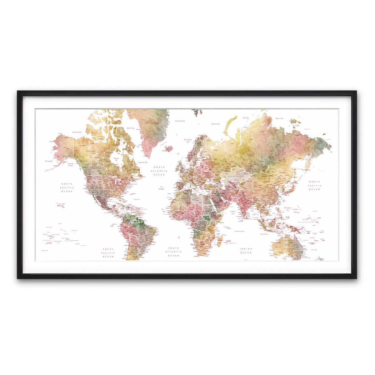 Framed Print 2x1 Black