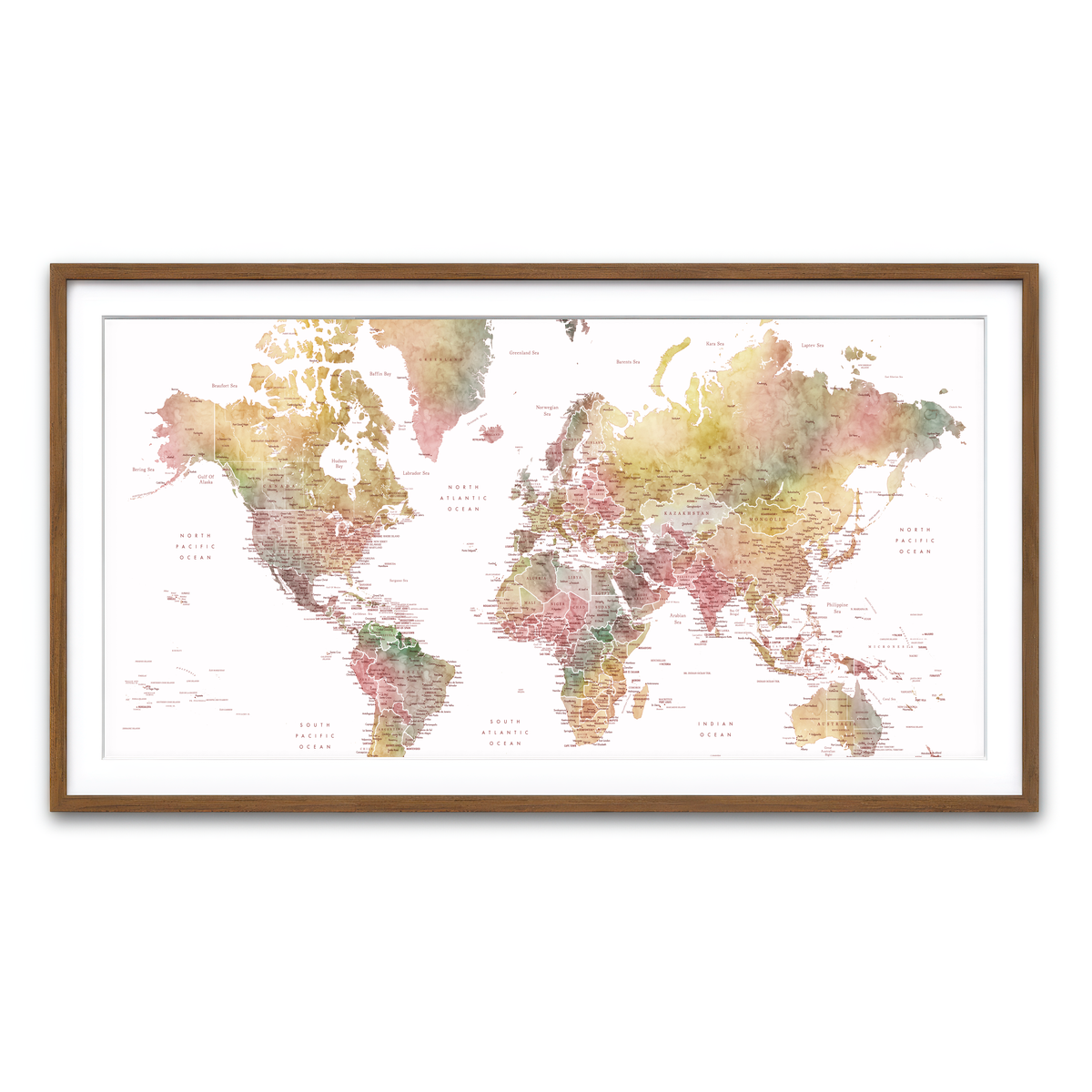 Framed Print 2x1 Walnut