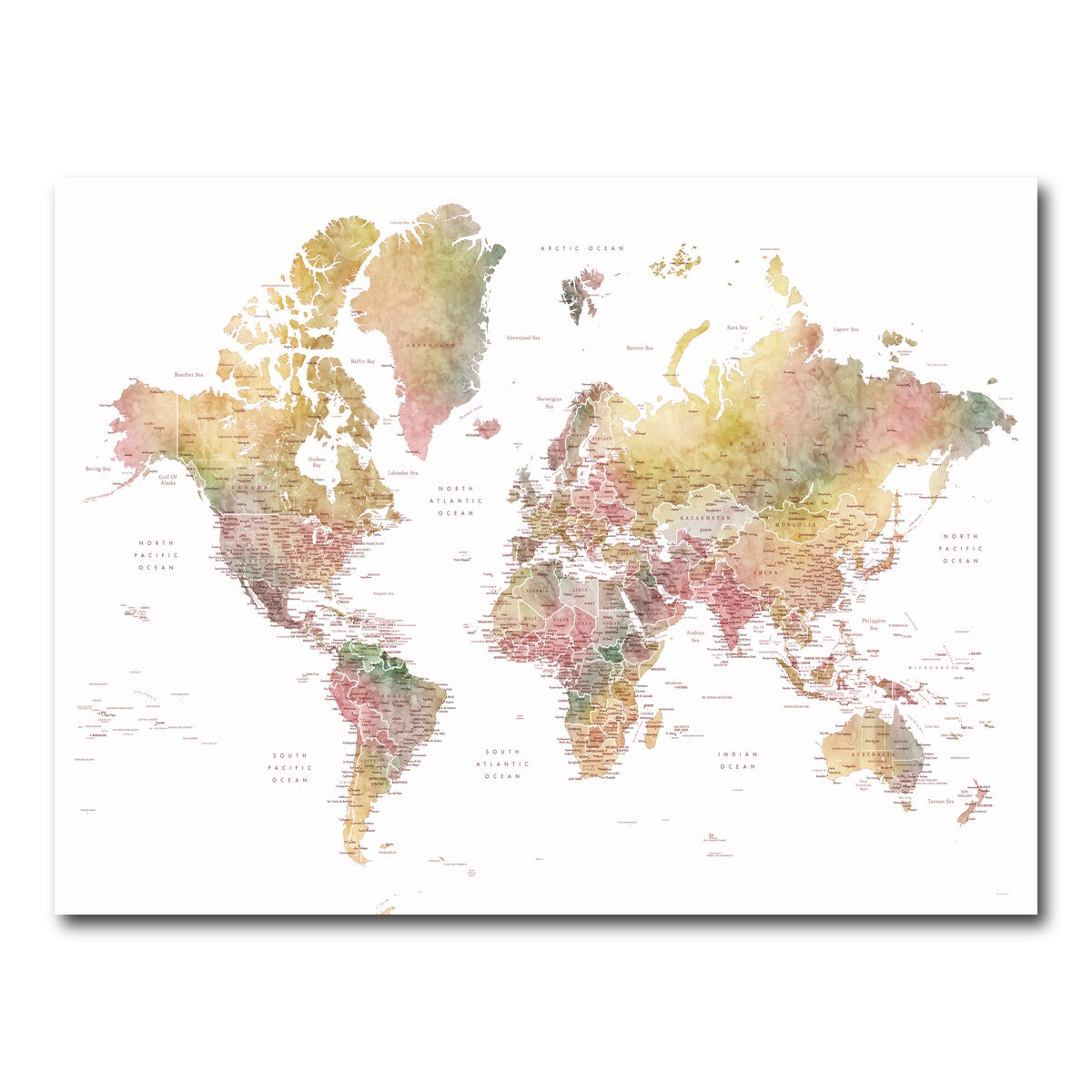 AUTO-MOCKUP WHITE | World Map 59 | 1 Piece | Gallery Wrap Canvas | group=4x3