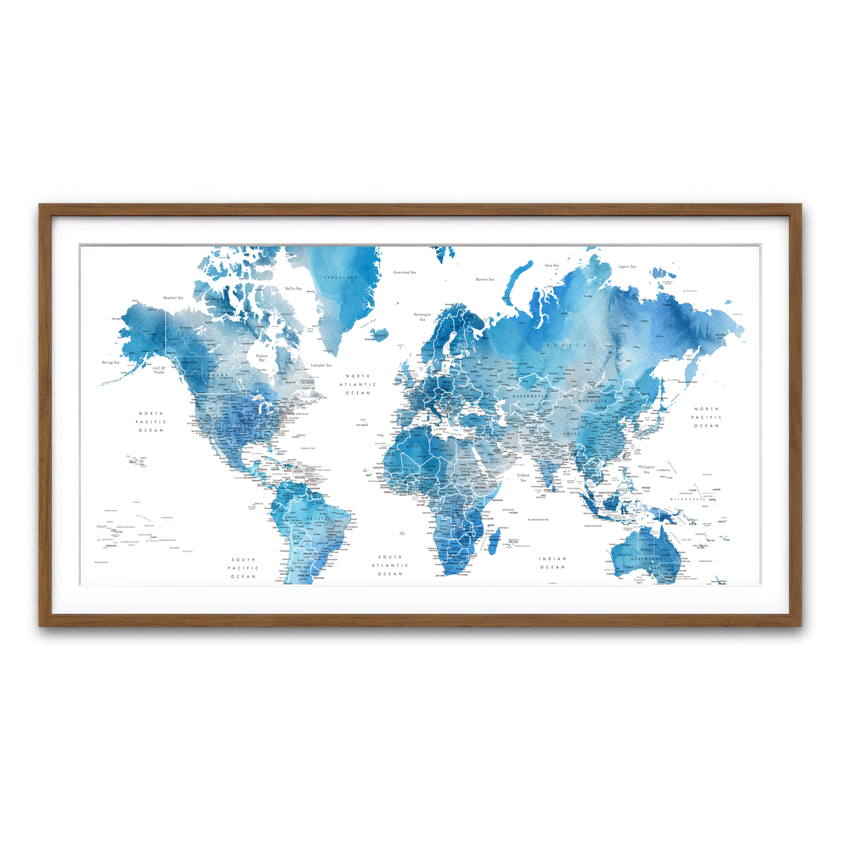 Framed Print 2x1 Walnut