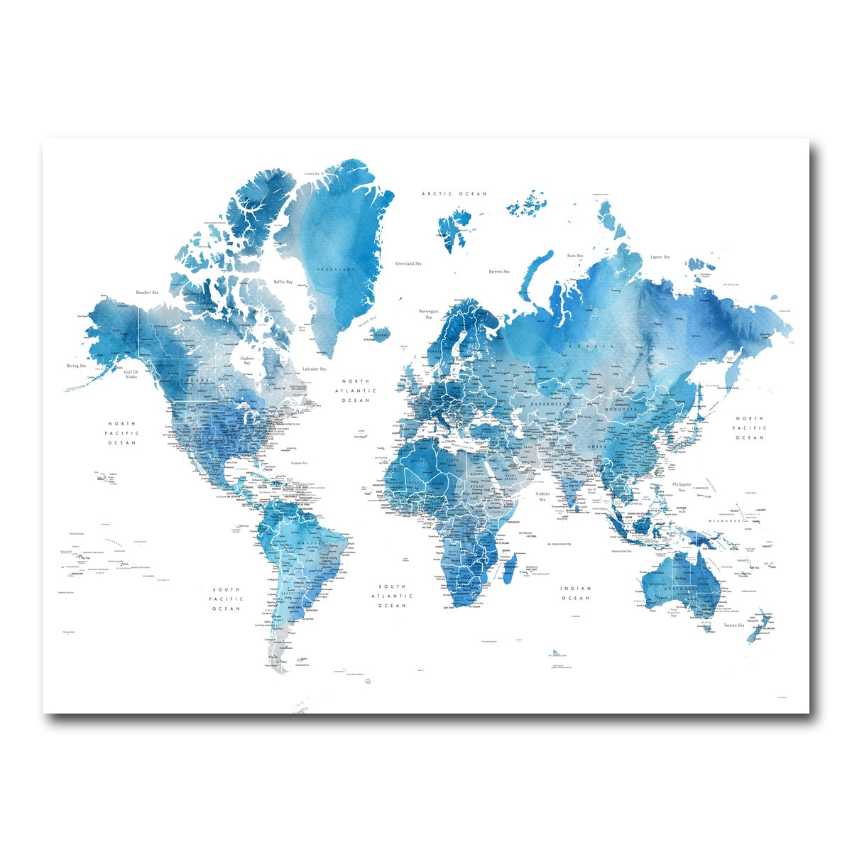 AUTO-MOCKUP WHITE | World Map 6 | 1 Piece | Gallery Wrap Canvas | group=4x3