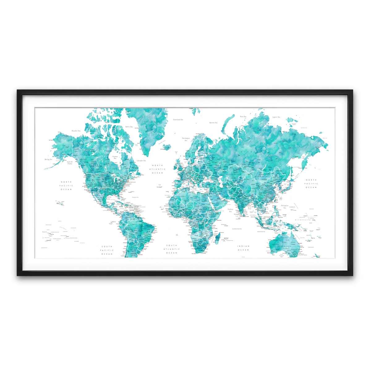 Framed Print 2x1 Black