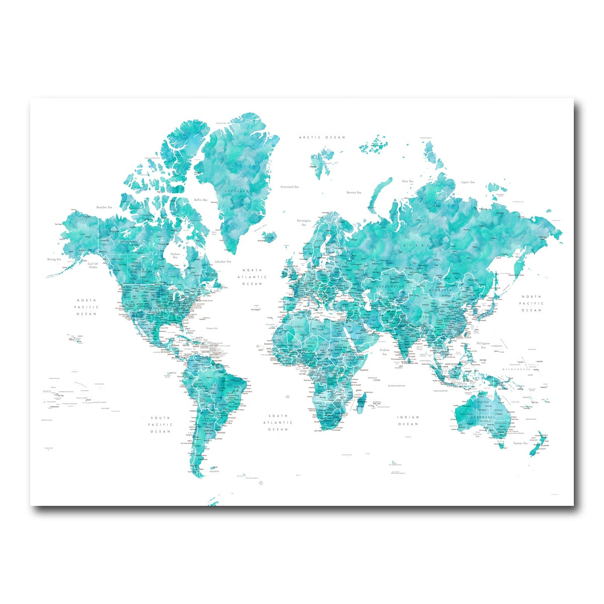 AUTO-MOCKUP WHITE | World Map 7 | 1 Piece | Gallery Wrap Canvas | group=4x3
