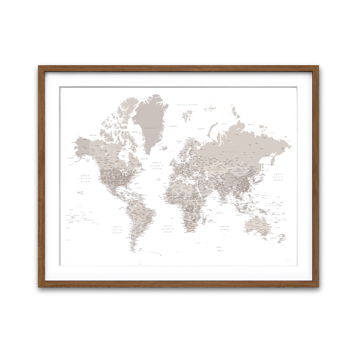 Framed Print 4x3 Walnut