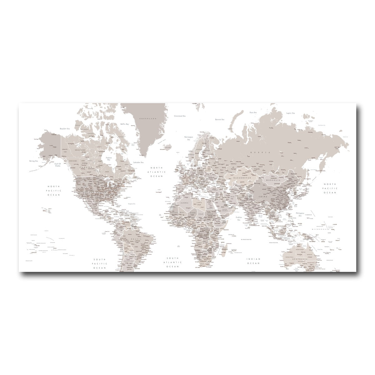 AUTO-MOCKUP WHITE | World Map 8 | 1 Piece | Gallery Wrap Canvas | group=2x1