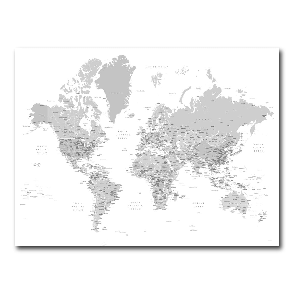 AUTO-MOCKUP WHITE | World Map 9 | 1 Piece | Gallery Wrap Canvas | group=4x3