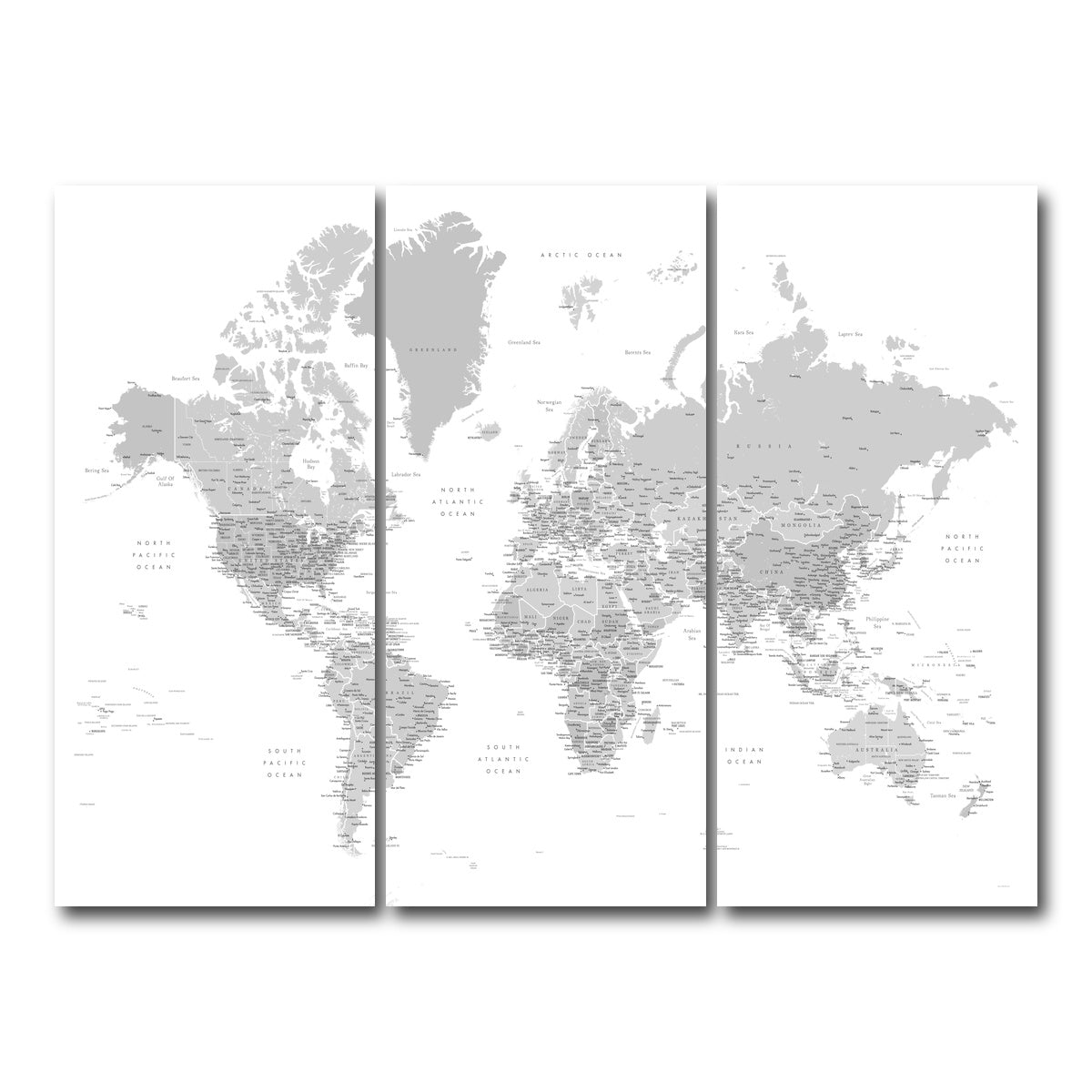 AUTO-MOCKUP WHITE | World Map 9 | 3 Piece | Gallery Wrap Canvas | group=8x18