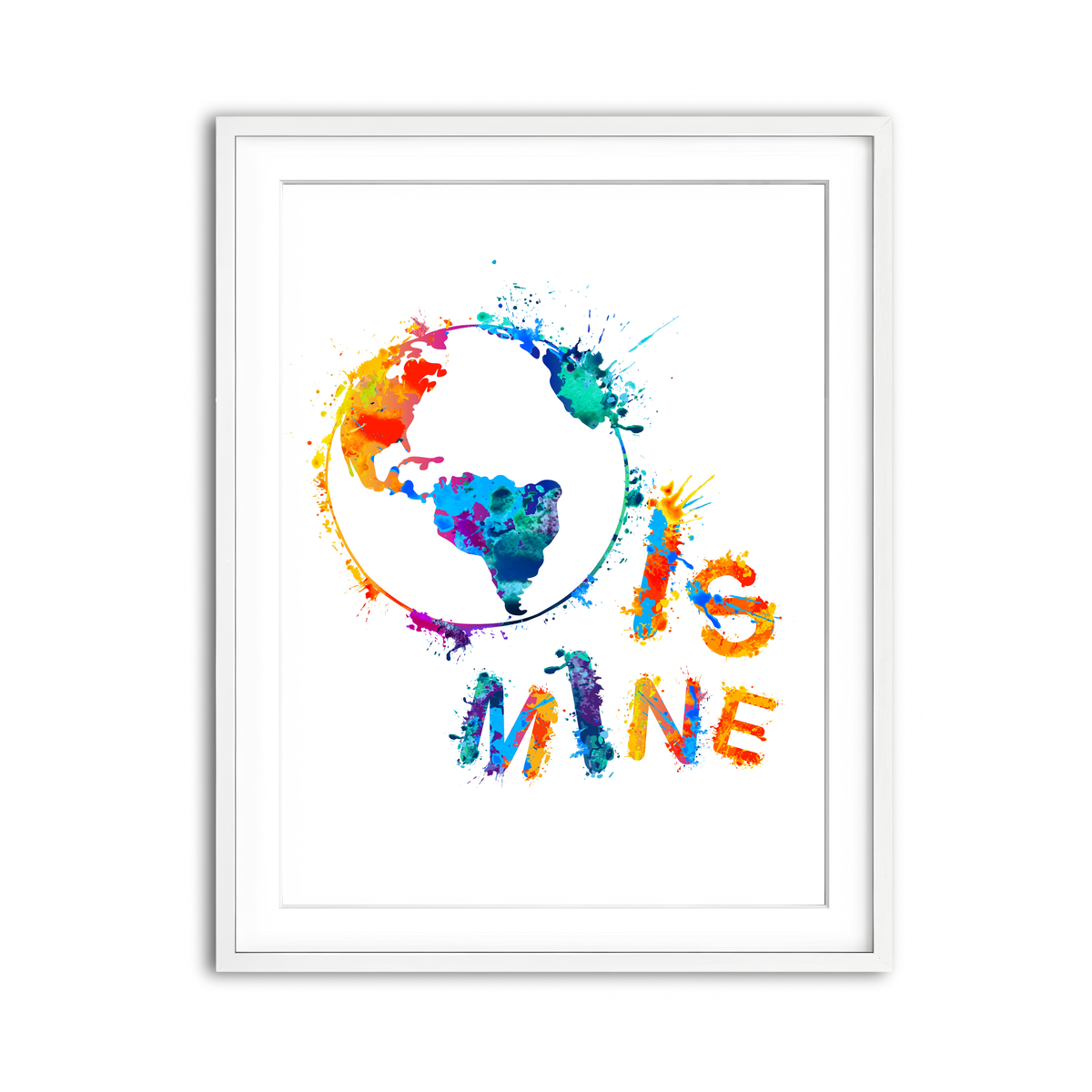 Framed Print 3x4 White