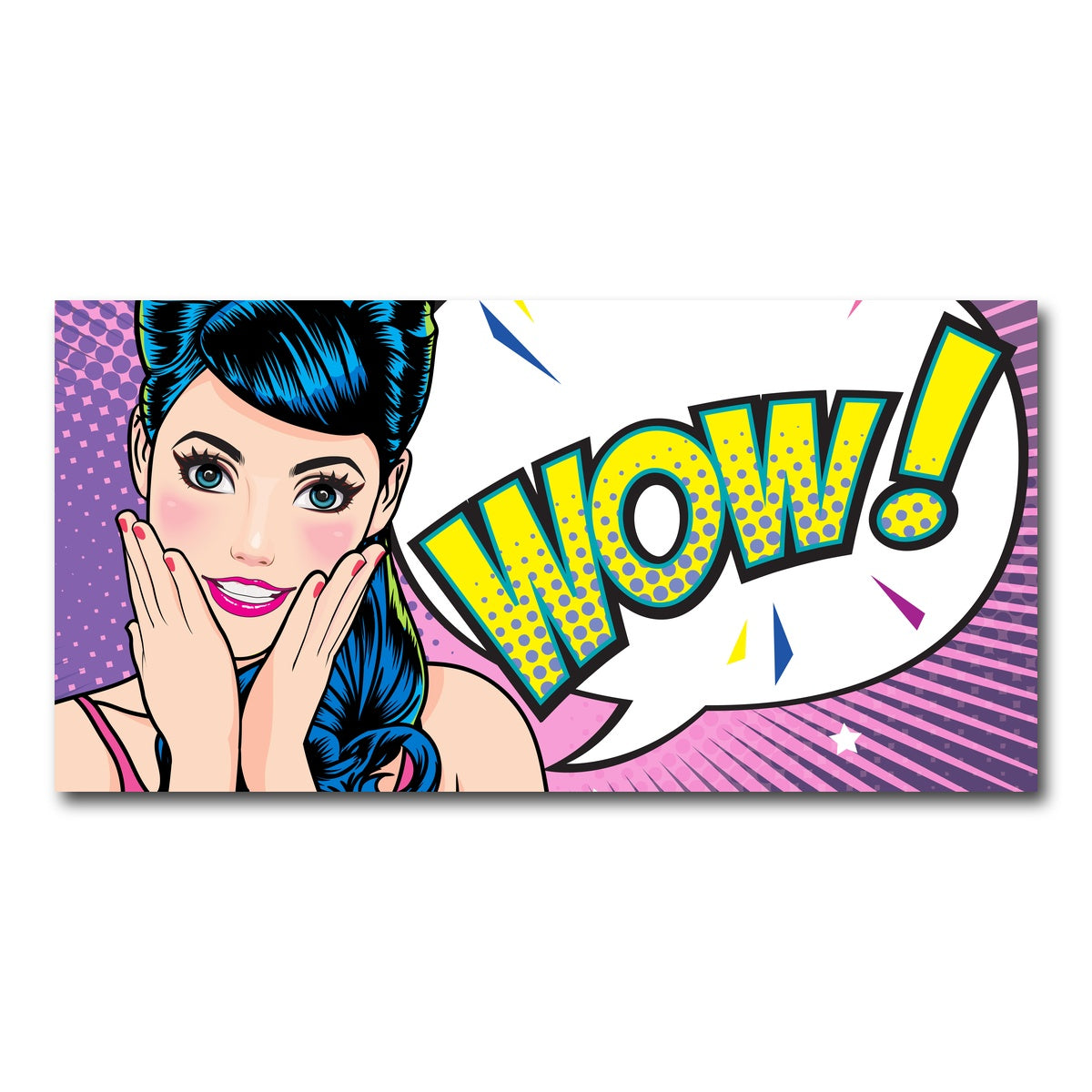 AUTO-MOCKUP WHITE | Wow | 1 Piece | Gallery Wrap Canvas | group=2x1