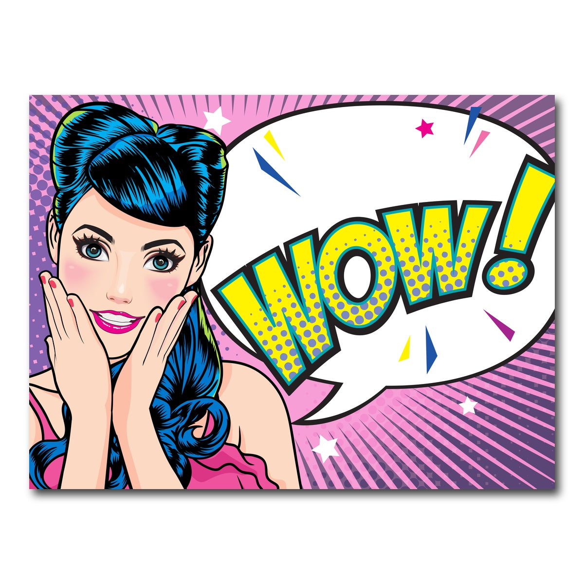 AUTO-MOCKUP WHITE | Wow | 1 Piece | Gallery Wrap Canvas | group=4x3