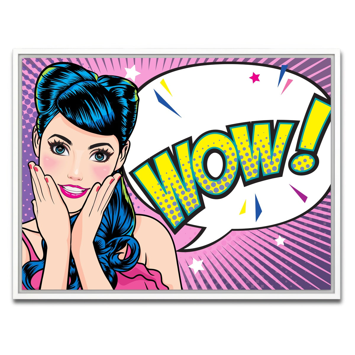 AUTO-MOCKUP WHITE | Wow | 1 Piece | White Framed Canvas | group=4x3