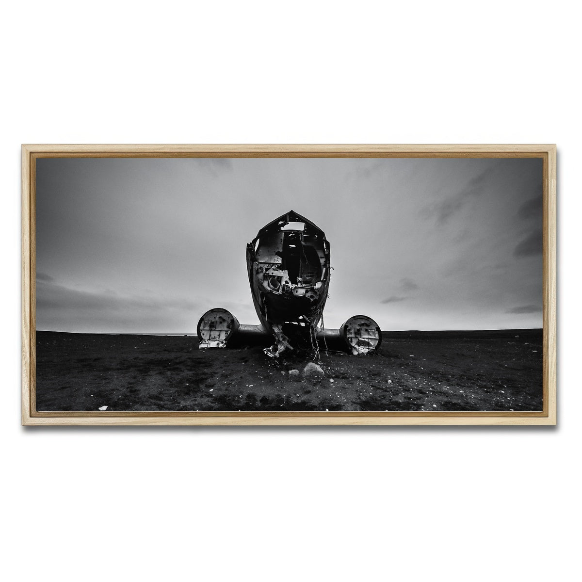 AUTO-MOCKUP WHITE | Wreckage | 1 Piece | Natural Framed Canvas | group=2x1