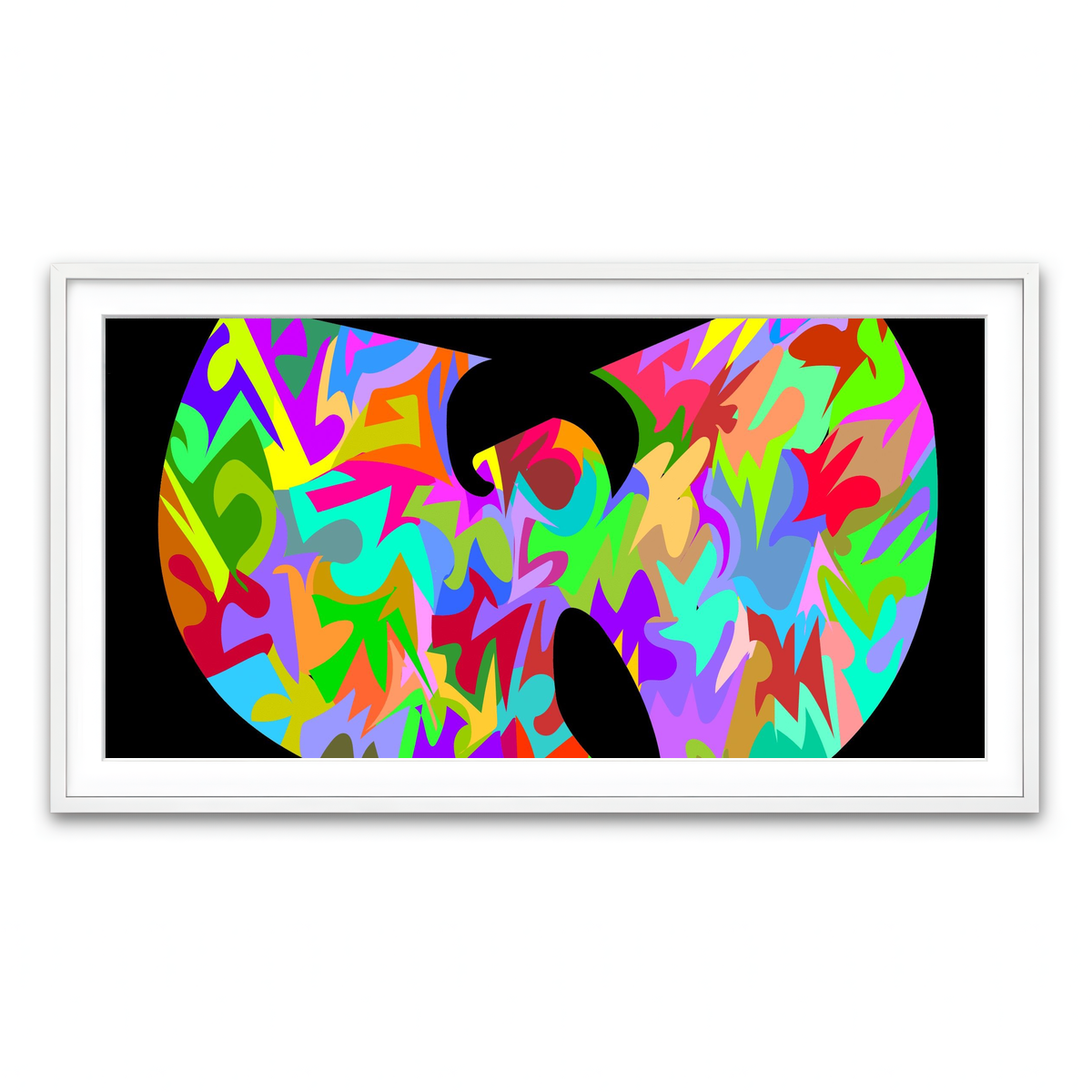 Framed Print 2x1 White
