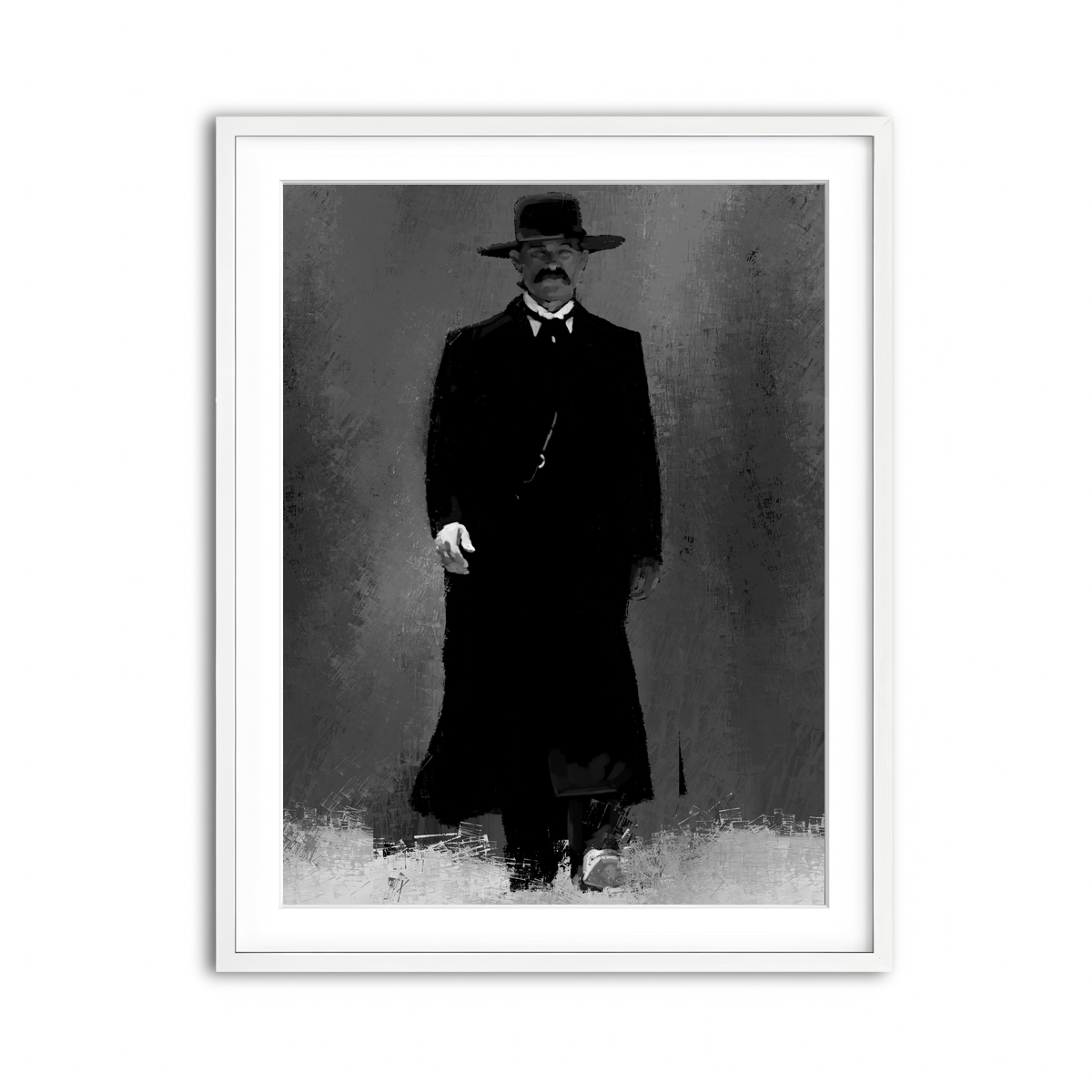 Framed Print 3x4 White