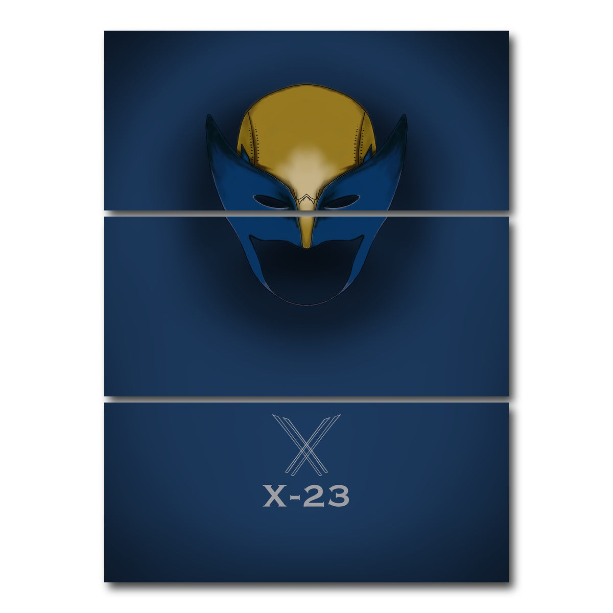 AUTO-MOCKUP WHITE | X23 | 3 Piece | Gallery Wrap Canvas | group=8x18_stacked