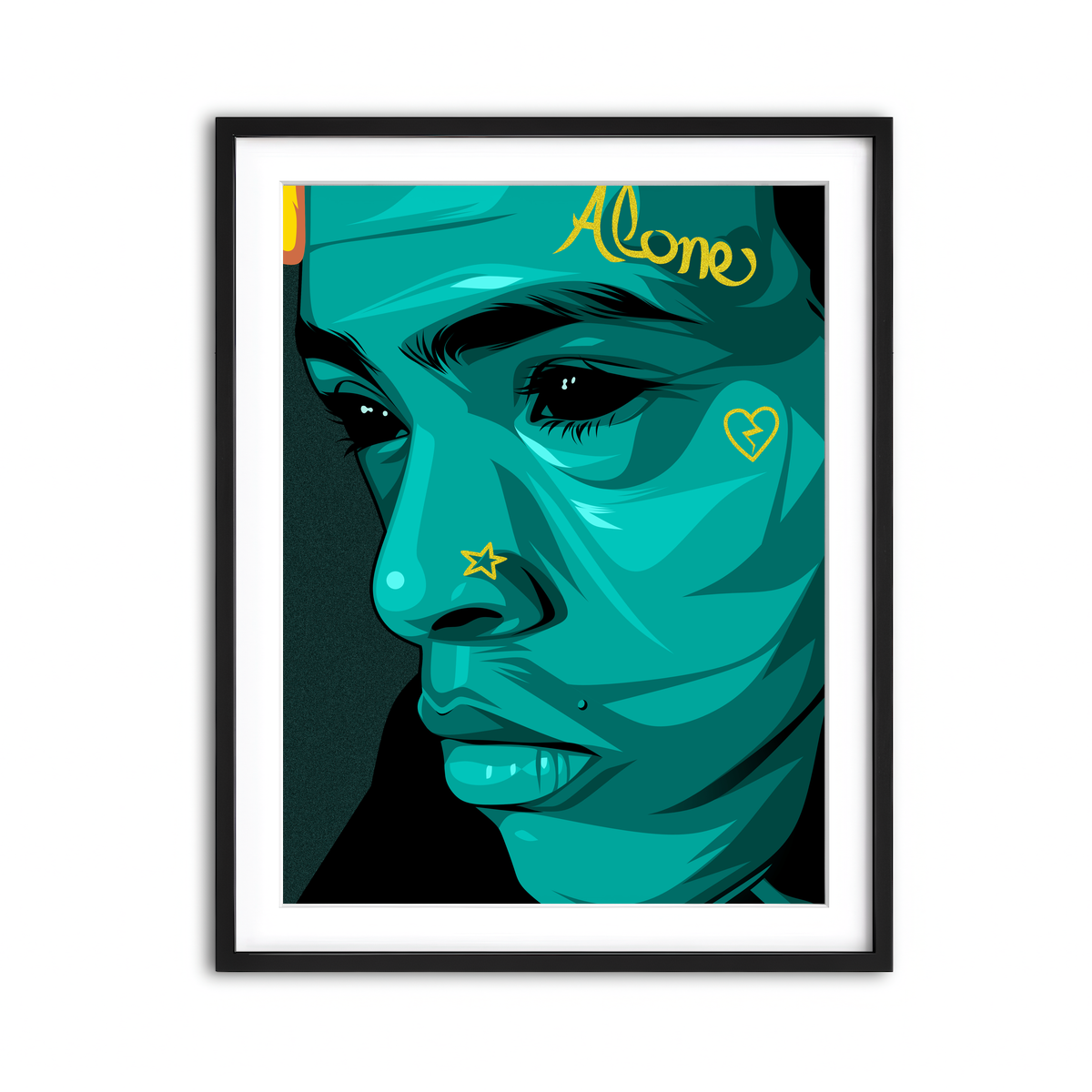 Framed Print 3x4 Black