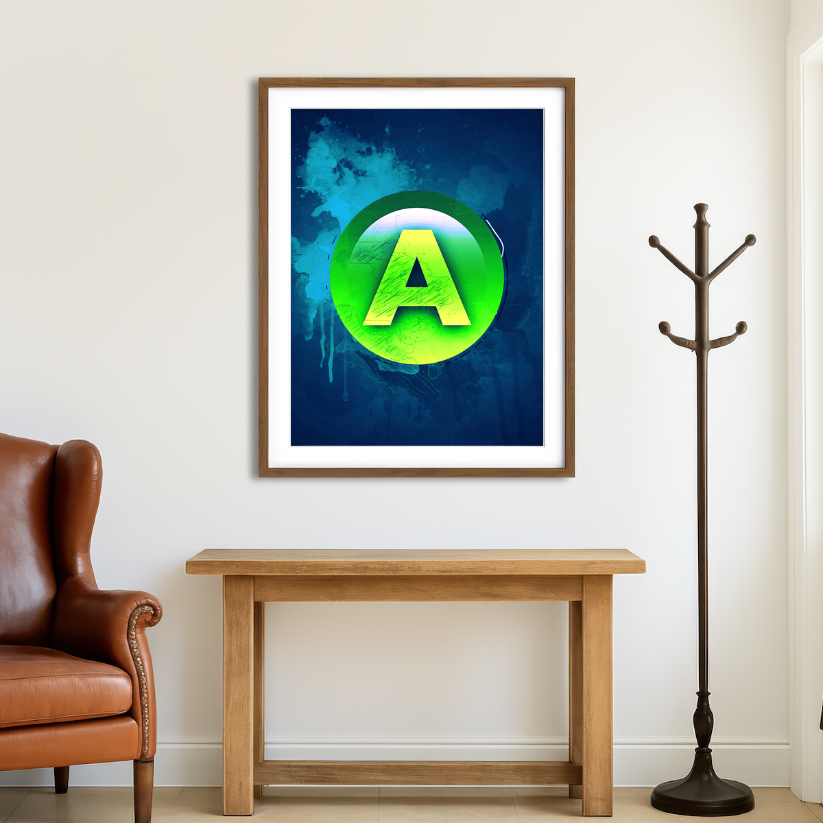 AUTO-MOCKUP ROOM | Xbox A Wall Art
