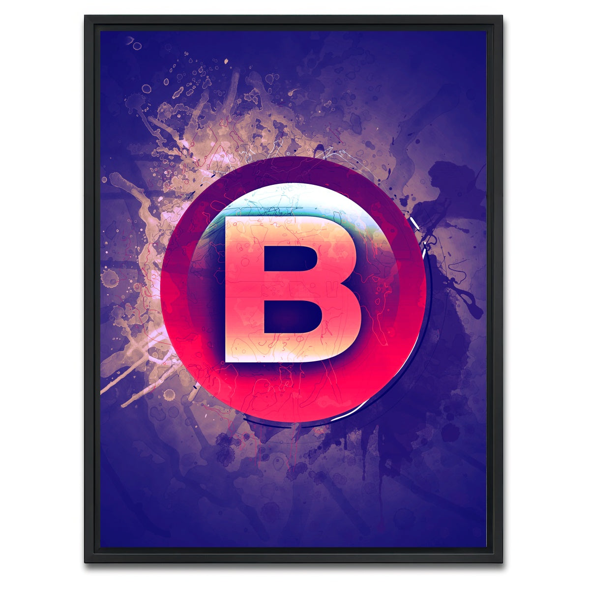 AUTO-MOCKUP WHITE | Xbox B | 1 Piece | Black Framed Canvas | group=3x4