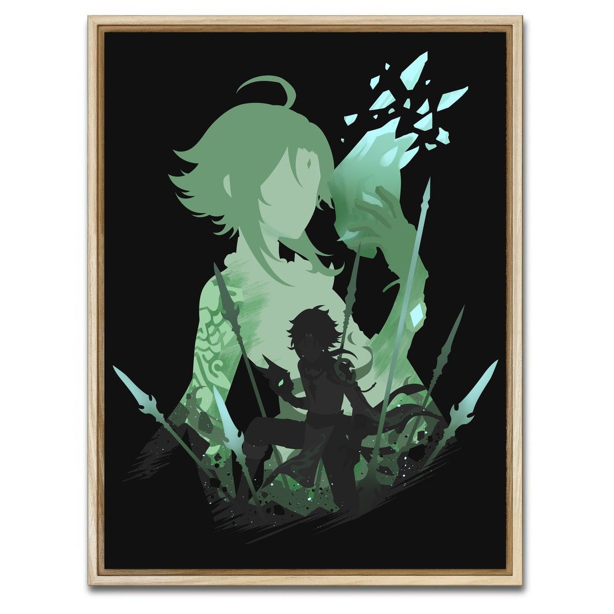 AUTO-MOCKUP WHITE | Xiao | 1 Piece | Natural Framed Canvas | group=3x4