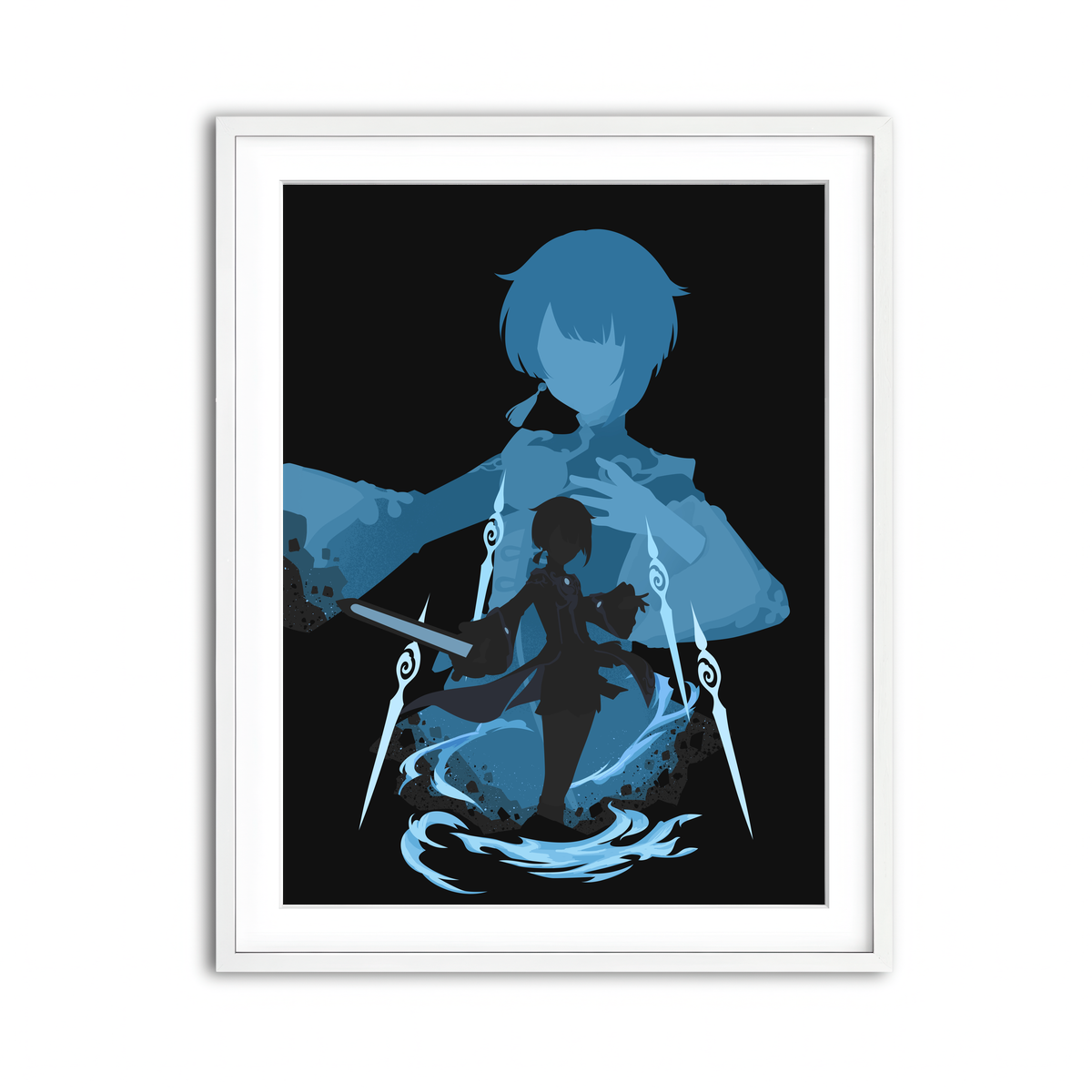 Framed Print 3x4 White