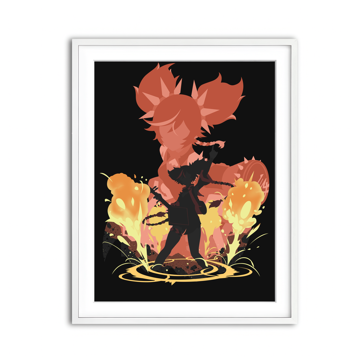 Framed Print 3x4 White