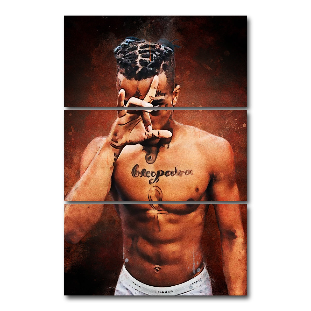 AUTO-MOCKUP WHITE | Xxx Tetancion | 3 Piece | Gallery Wrap Canvas | group=12x24_stacked