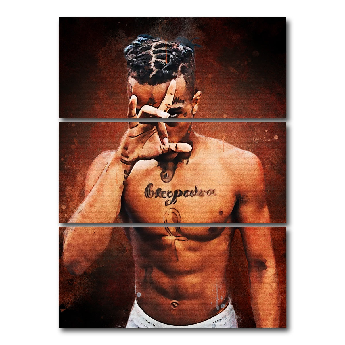 AUTO-MOCKUP WHITE | Xxx Tetancion | 3 Piece | Gallery Wrap Canvas | group=8x18_stacked