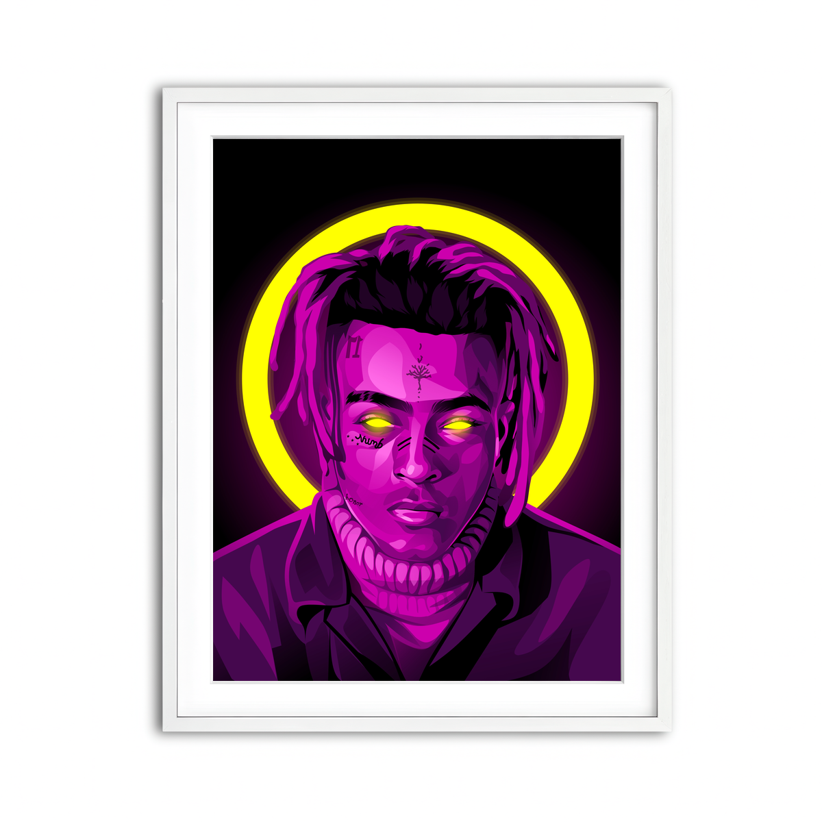 Framed Print 3x4 White