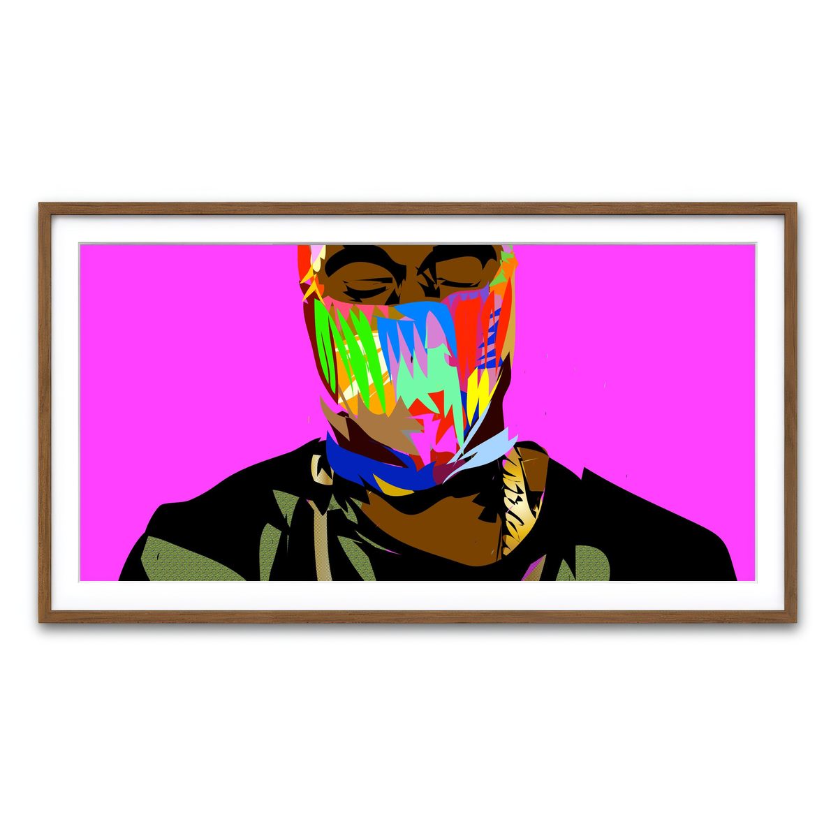 Framed Print 2x1 Walnut