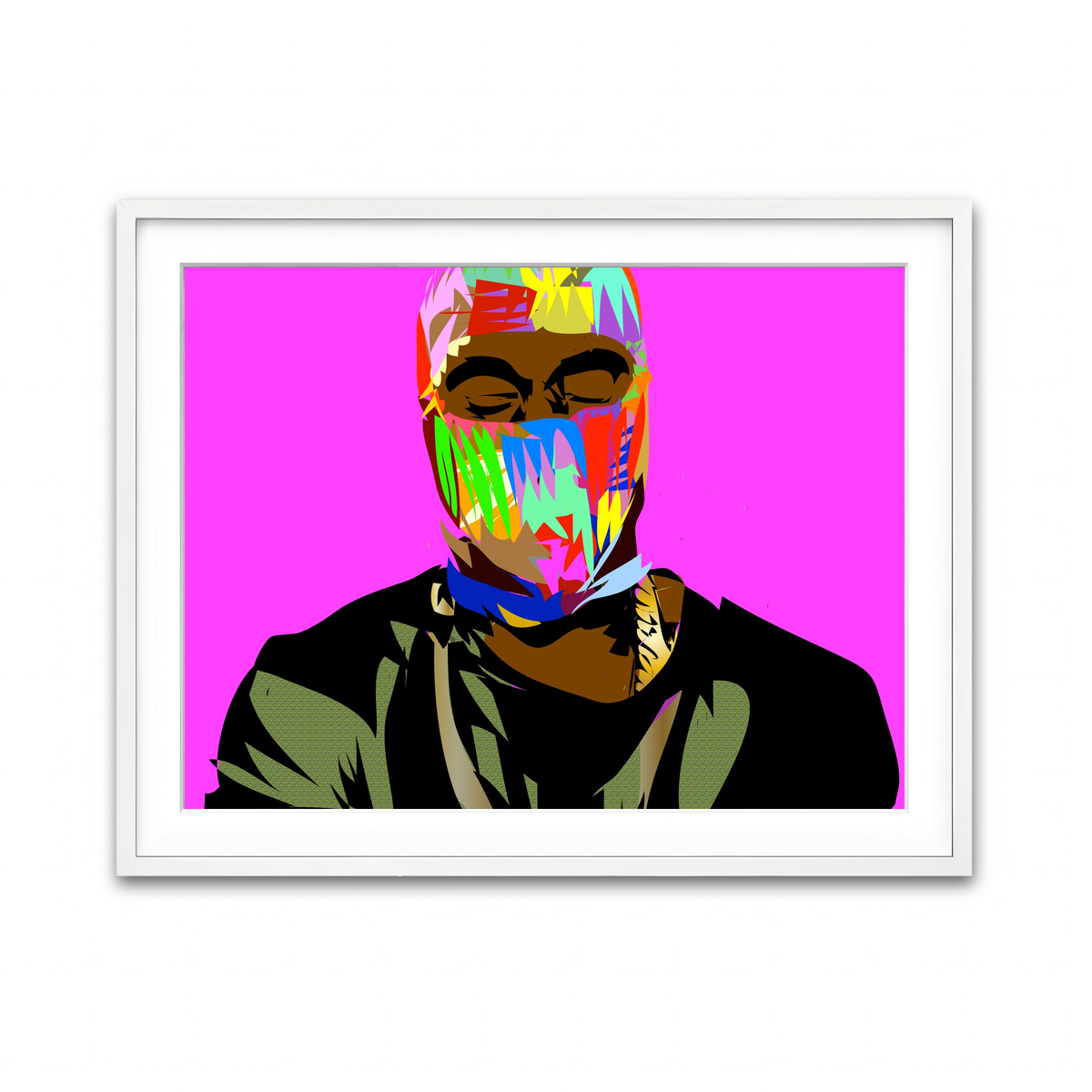 Framed Print 4x3 White